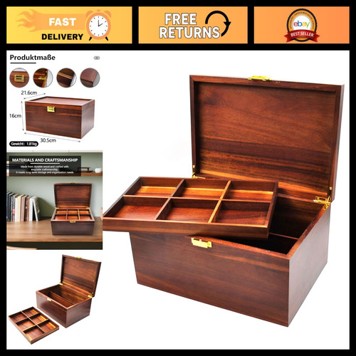 Large wooden storage box - large,