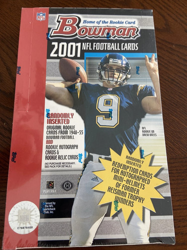 2001 bowman nfl football - bowman,