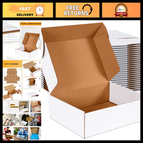Set white corrugated - of, 20