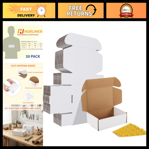 Pack white corrugated - 30,