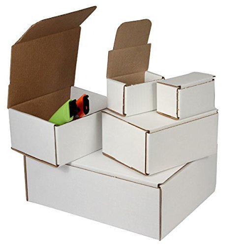 White corrugated mailers many - white,