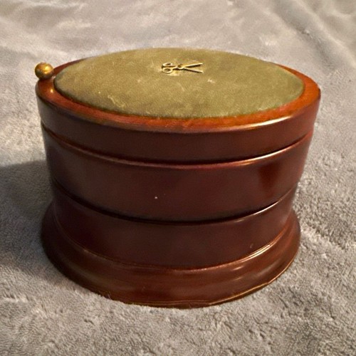 Oval wood jewelry box - wood,